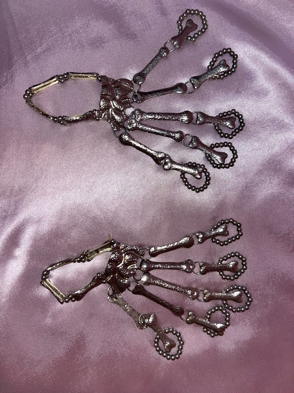 Silver Skeleton Hand Accessories